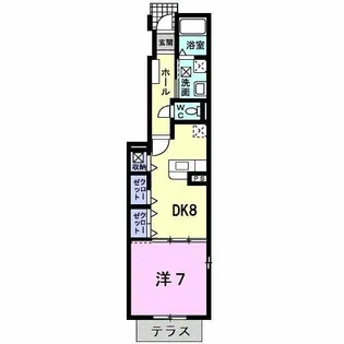 アレーナ【1階】の間取り