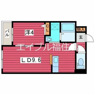 アルファスクエア福住2条【3階】の間取り