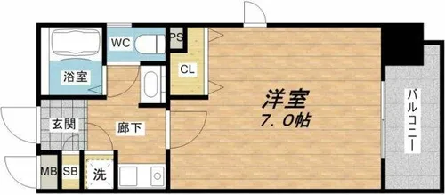 ジュネーゼ大阪城南【11階】の間取り