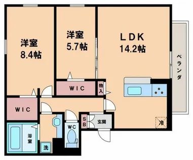 グランシャリオ【3階】の間取り