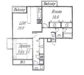 メゾンダーバン【7階】の間取り