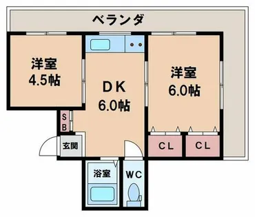 コーポイン美章園&河堀口【5階】の間取り