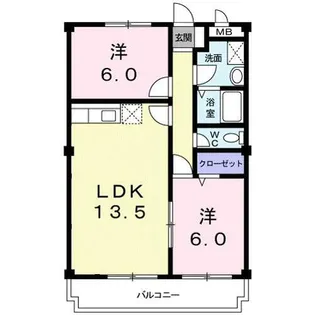 ラコーニア GK【5階】の間取り