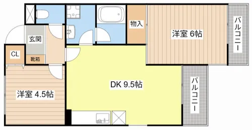 パークコート大津ANNEX【101号室】の間取り