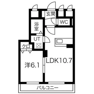 パーク・ヒル【103号室】の間取り