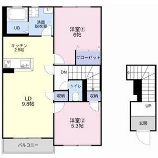 小池 花水木【2階】の間取り