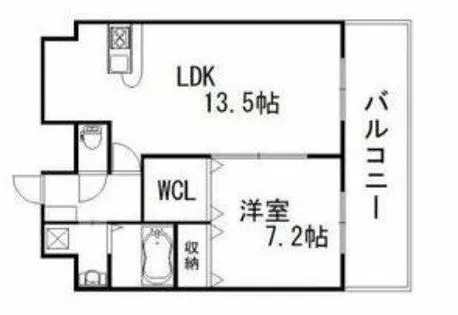 クリスタルエレガンスWEST【8階】の間取り
