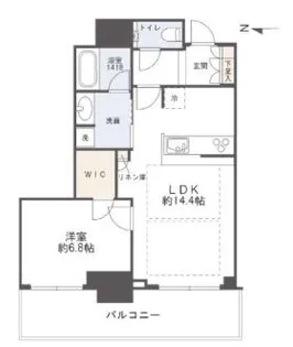グラングリーン大阪 THE NORTH RESIDENCE【1002号室】の間取り