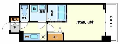 エスリード阿波座レジデンス【13階】の間取り