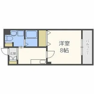 ベリーウェル阿倍野【2階】の間取り