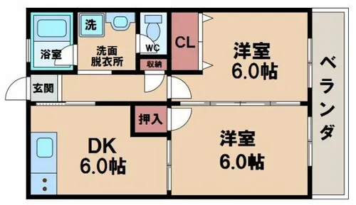 パークサイド【2階】の間取り