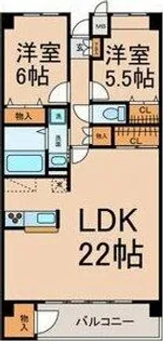 セント・アロマ【5階】の間取り