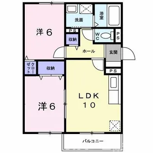LIZE緑ヶ丘【2階】の間取り