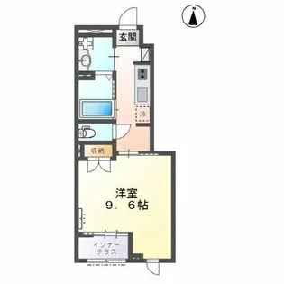 Koro Shine網干【102号室】の間取り