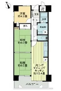 ライオンズマンション姫路船場南【402号室】の間取り