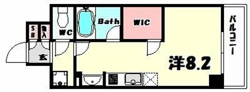 アスヴェル神戸元町海岸通【6階】の間取り