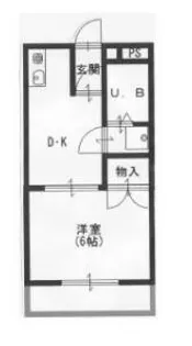 サングレース東今宿【5階】の間取り