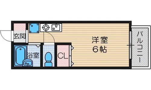 ハイツオリオン【1階】の間取り