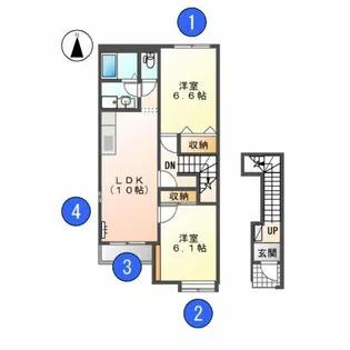 チェリー・ハウスⅡ【2階】の間取り