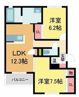 オーキッドガーデン【302号室】の間取り