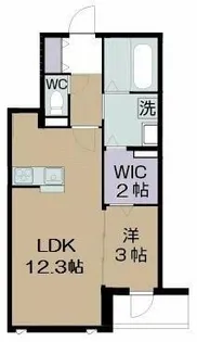 adonis court partⅡ【2階】の間取り