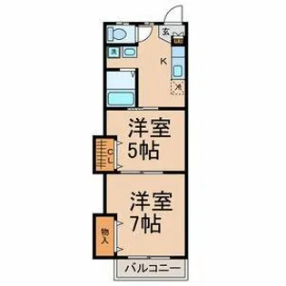 シャンポールY【2階】の間取り