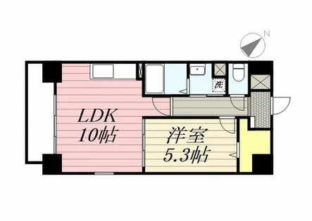 ソレイユ中央【6階】の間取り
