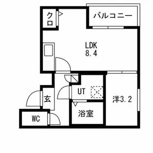 MOVE八田SOUTH【2階】の間取り