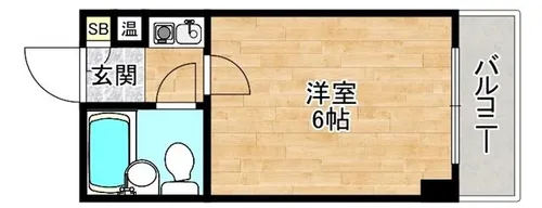 シャルムメゾン千林大宮【4階】の間取り