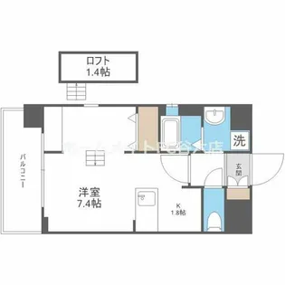 レオンコンフォート新梅田【2階】の間取り