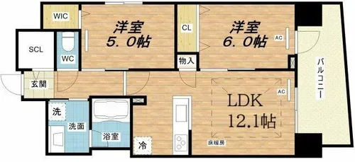 IBC Residence West【3階】の間取り