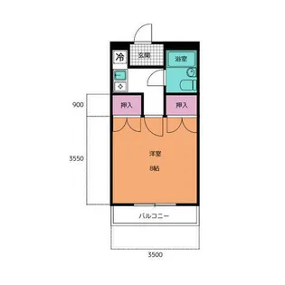 マンション神尾【204号室】の間取り