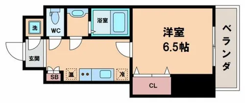 アパルト谷町【2階】の間取り