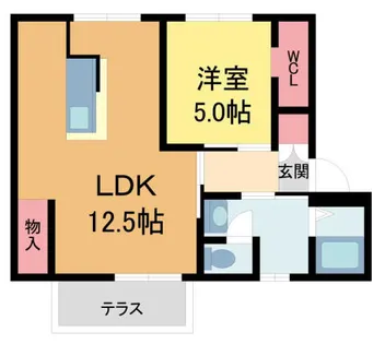 フレグランス宝塚III【102号室】の間取り