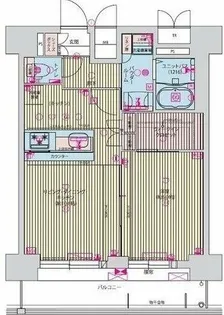 プレサンス九条グランデリーヴ【10階】の間取り