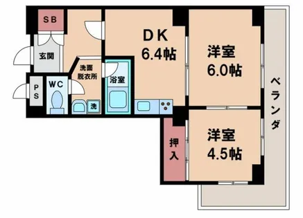 サニークレスト住吉【7階】の間取り