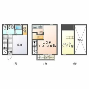 パロスGT塩屋【1階】の間取り