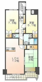 ネクステージ西神中央 D棟【2階】の間取り