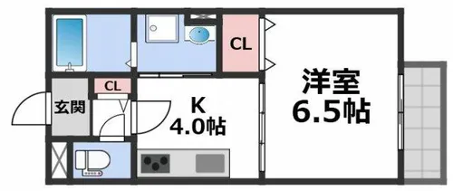 ロータス長瀬【3階】の間取り