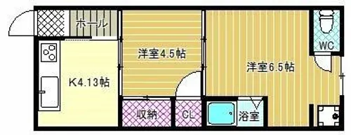 あおい荘【2階】の間取り