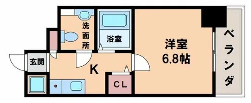 ジュネス東住吉【2階】の間取り