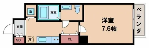 アドバンス上町台グレイス【12階】の間取り
