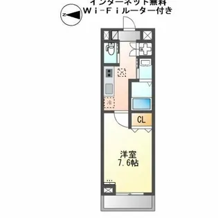 グロリアス【1階】の間取り