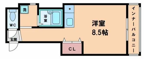 パークシティ長居【3階】の間取り