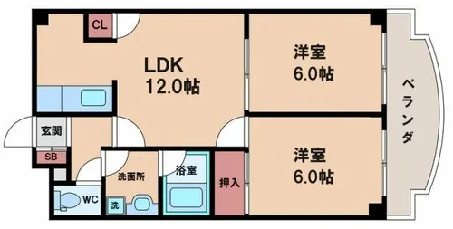 くすのきハイツ【3階】の間取り