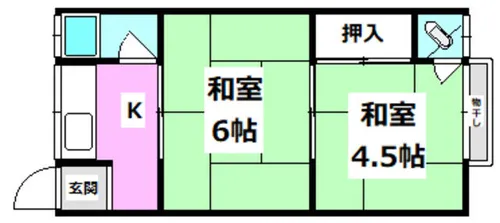 東太田第一文化住宅【103号室】の間取り