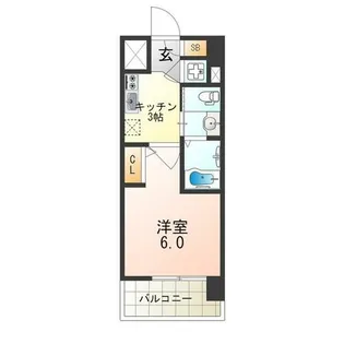 大阪府大阪市淀川区新北野3丁目【マンション】の間取り