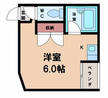 第六大朋マンション【4階】の間取り