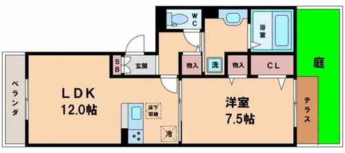 アゴーラ針中野【2階】の間取り