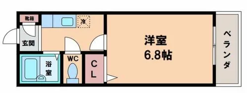 カツタビルディング3号館【3階】の間取り